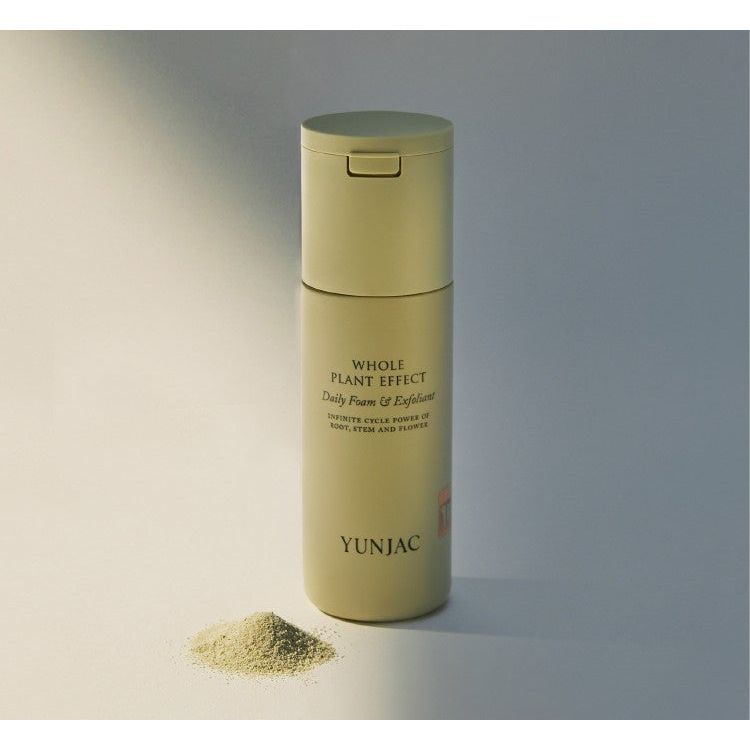 YUNJAC Whole Plant Effect Daily Foam & Exfoliant - 80g (Bottle) | Antioxidant-Rich Cleansing & Exfoliation