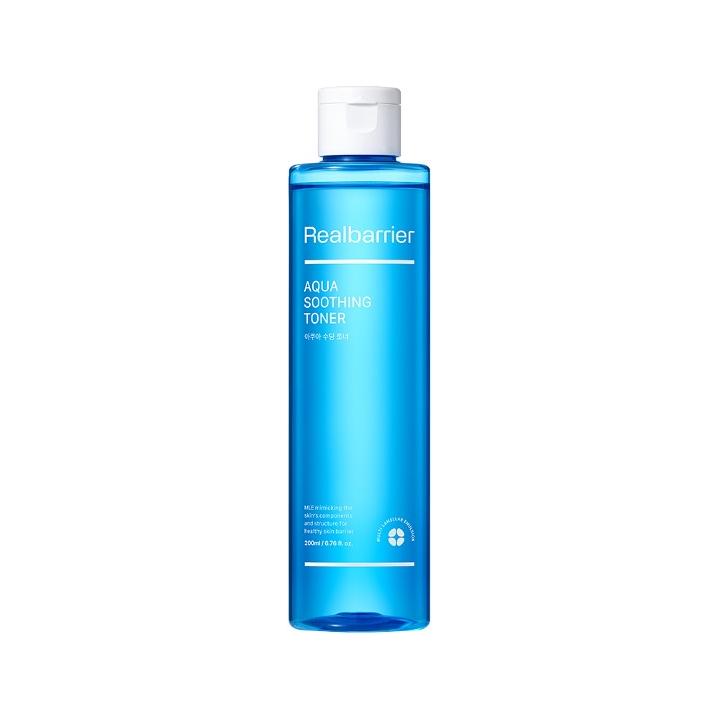 Real Barrier Aqua Soothing Toner – 190ml | Calms, Cools &amp; Hydrates with 5x Hyaluronic Acid