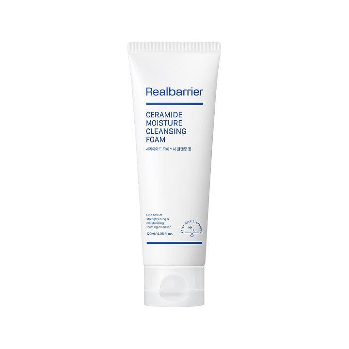 Real Barrier Ceramide Moisture Cleansing Foam – 120ml | Gentle, Hydrating Foam Cleanser for Dry &amp; Sensitive Skin