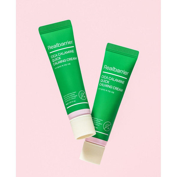 Real Barrier Cica Calamine Quick Calming Cream – 30ml | Fast-Acting Soothing Cream for Redness, Breakouts &amp; Sensitive Skin