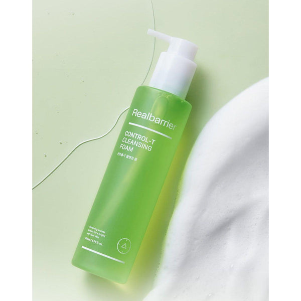 Real Barrier Control-T Cleansing Foam – 120ml | Purifying Foam Cleanser for Oily &amp; Acne-Prone Skin