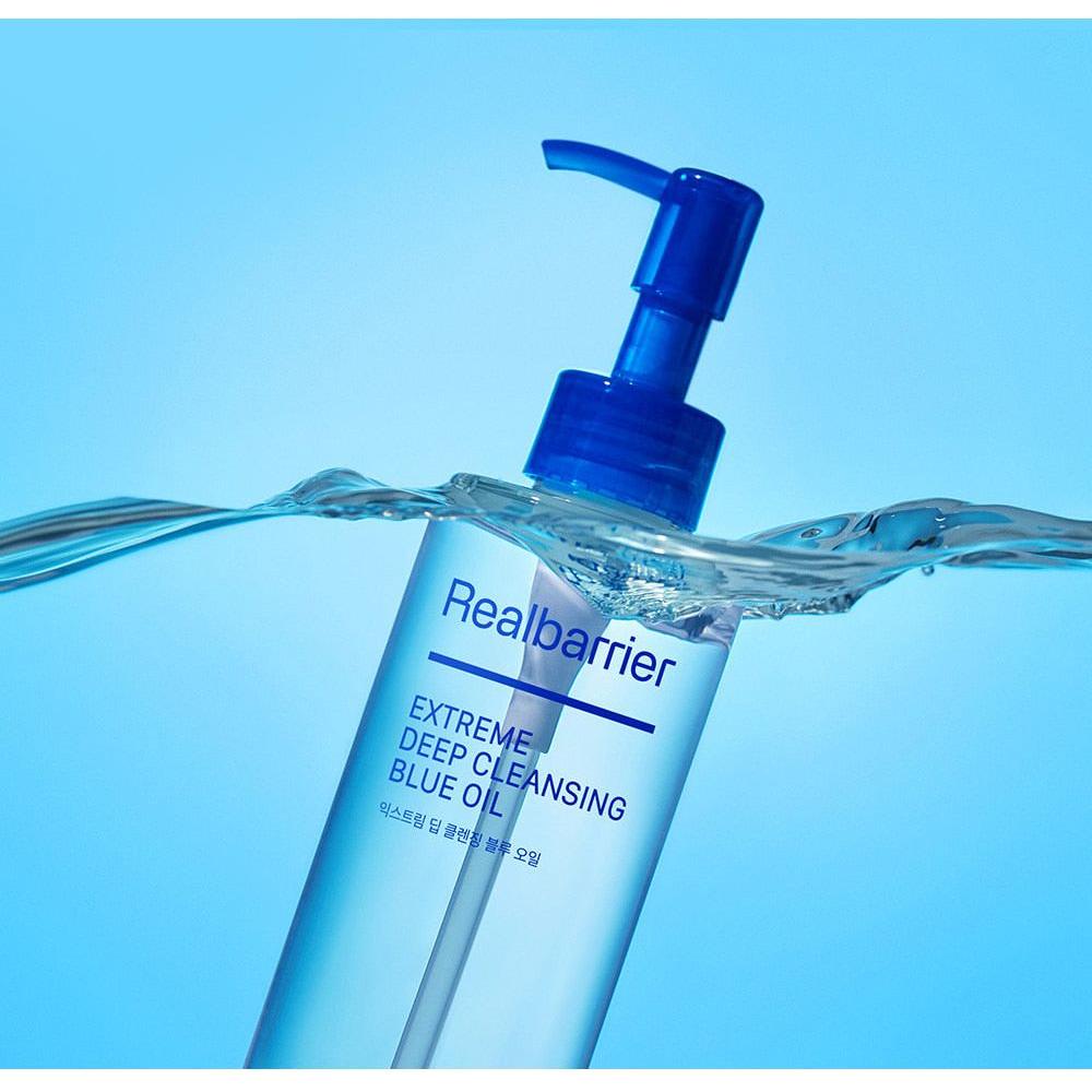 Real Barrier Extreme Deep Cleansing Blue Oil – 200ml | Pore-Purifying &amp; Moisture-Preserving Cleansing Oil