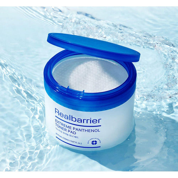 Real Barrier Extreme Panthenol Toner Pad – 150ml / 80 Pads | Soothing & Barrier-Strengthening Toner Pads