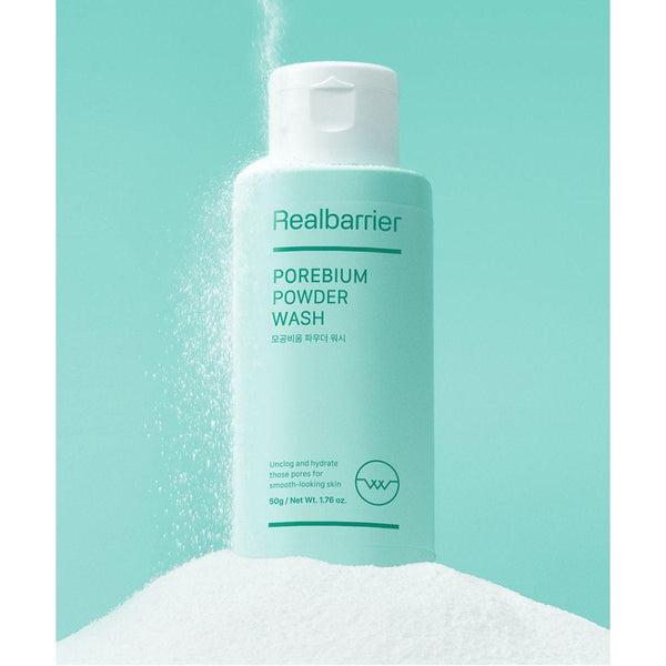 Real Barrier Porebium Powder Wash – 50g | Deep Pore Cleanser & Gentle Exfoliator