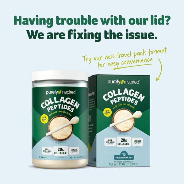 Purely Inspired Collagen Peptides | Paleo + Keto Certified | Unflavored - 410g (20 Servings) - Glam Global UKPurely Inspired