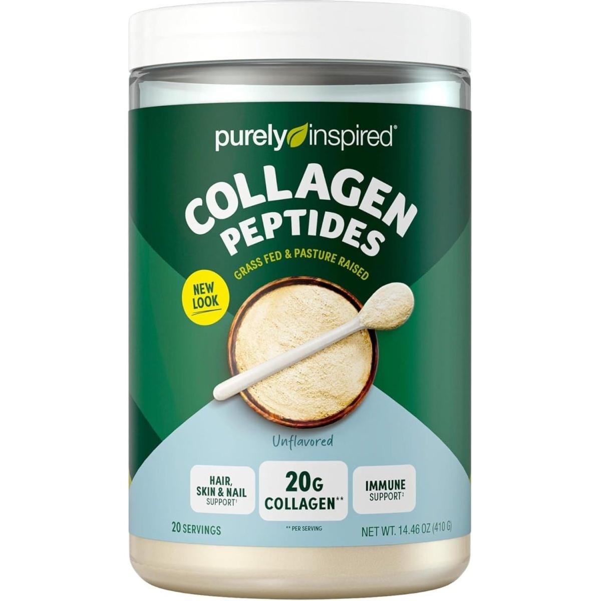 Purely Inspired Collagen Peptides | Paleo + Keto Certified | Unflavored - 410g (20 Servings) - Glam Global UK