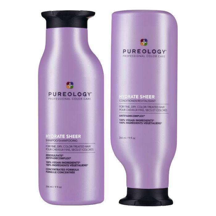 Pureology Hydrate Sheer Shampoo & Conditioner 266ml - Glam Global UK