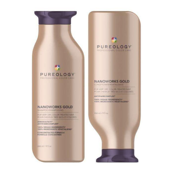 Pureology Nanoworks Gold Shampoo & Conditioner 266ml - Glam Global UKPureology