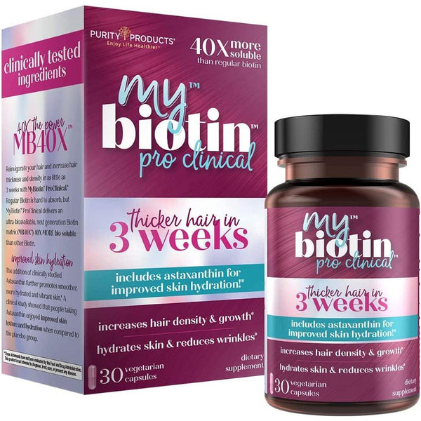 Purity Products MyBiotin ProClinical Dietary Supplement - 30 Capsules - Glam Global UKPurity Products