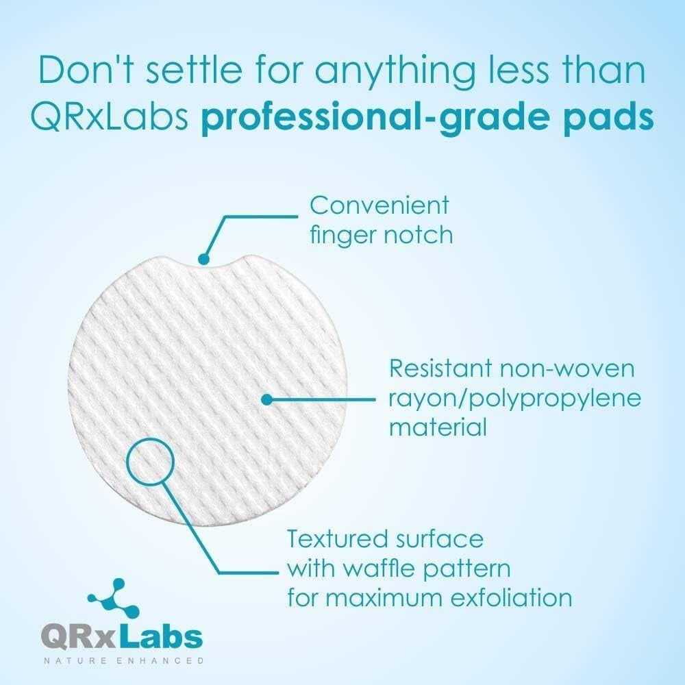 QRxLabs Glycolic Acid 10% Resurfacing Pads - 50 Texture Pads - Glam Global UKQRxLabs