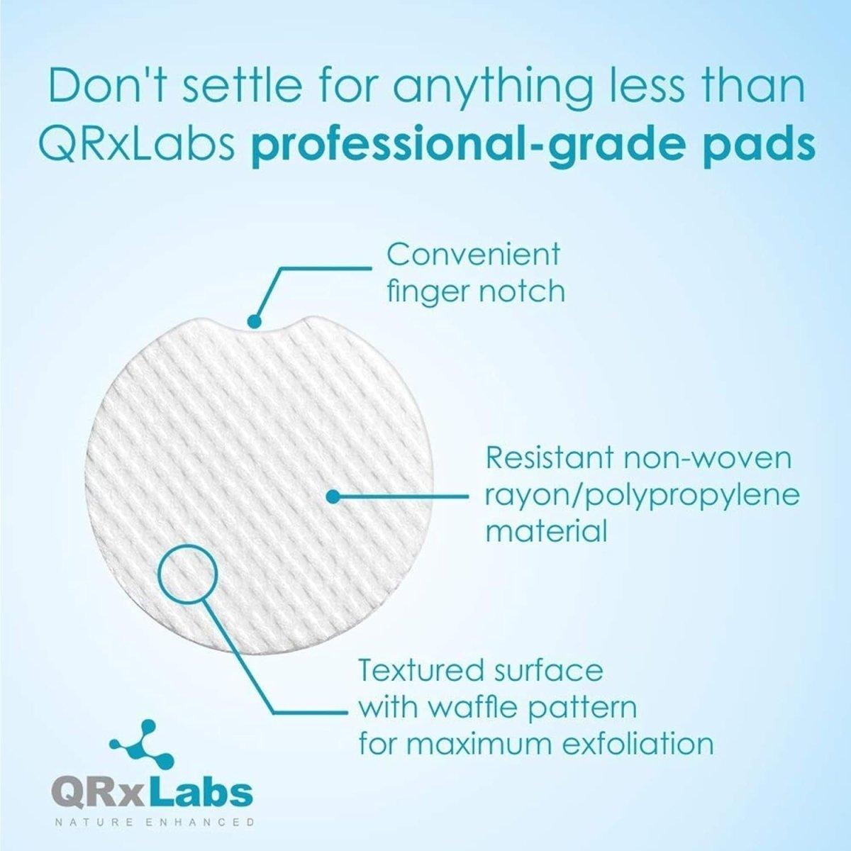 QRxLabs Glycolic Acid 20% Resurfacing Pads - 50 Texture Pads - Glam Global UK