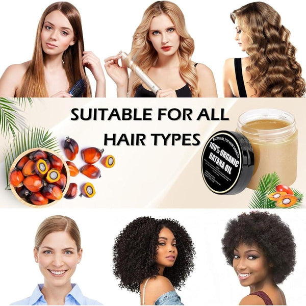 Raw Batana Oil Hair Treatment - Nourishing Oil for Smooth, Tangle - Free Hair, Suitable for All Hair Types - 120ml - Glam Global UKGlamGlobal UK