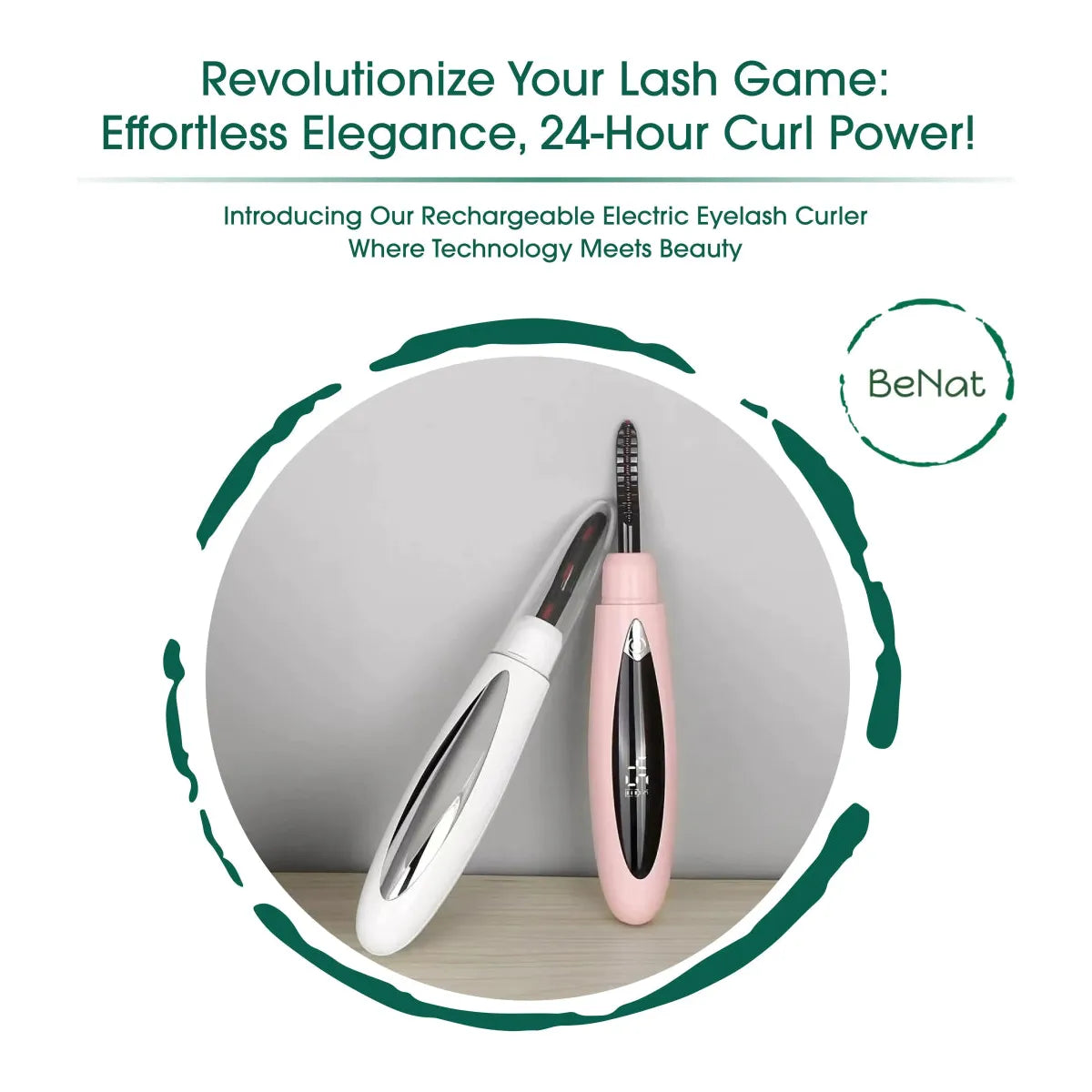 Rechargeable Electric Eyelash Curler - Glam Global UK