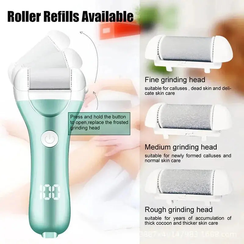 Rechargeable Electric Foot File for Callus Removal - Glam Global UK