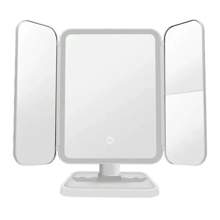 Rechargeable Rotating LED Beauty Mirror - Glam Global UK