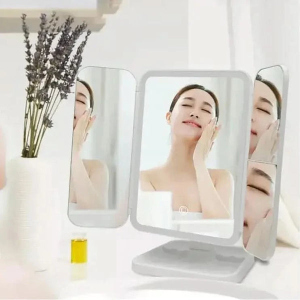 Rechargeable Rotating LED Beauty Mirror - Glam Global UKGlam Global UK