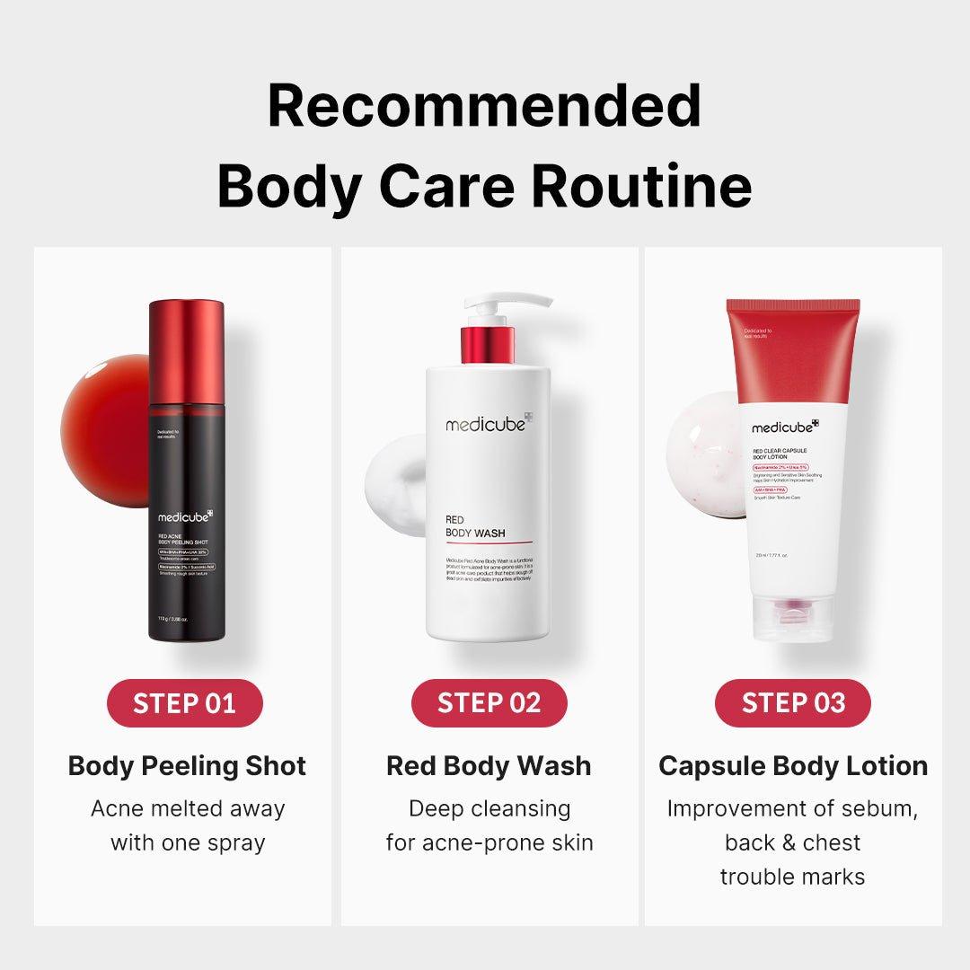 Red Body Peeling Shot Cleanser - Glam Global UK