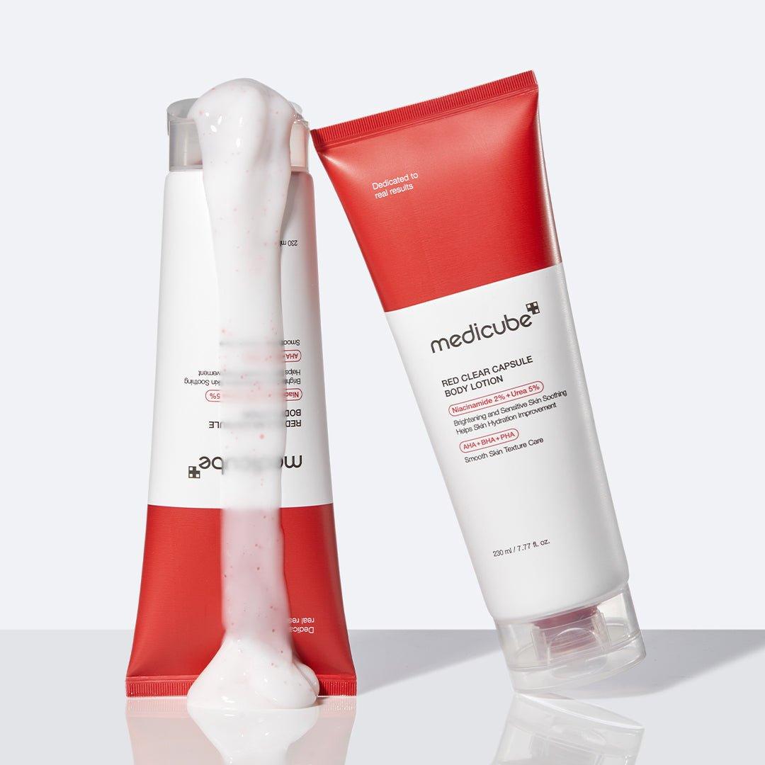 Red Clear Capsule Body Lotion - Glam Global UK