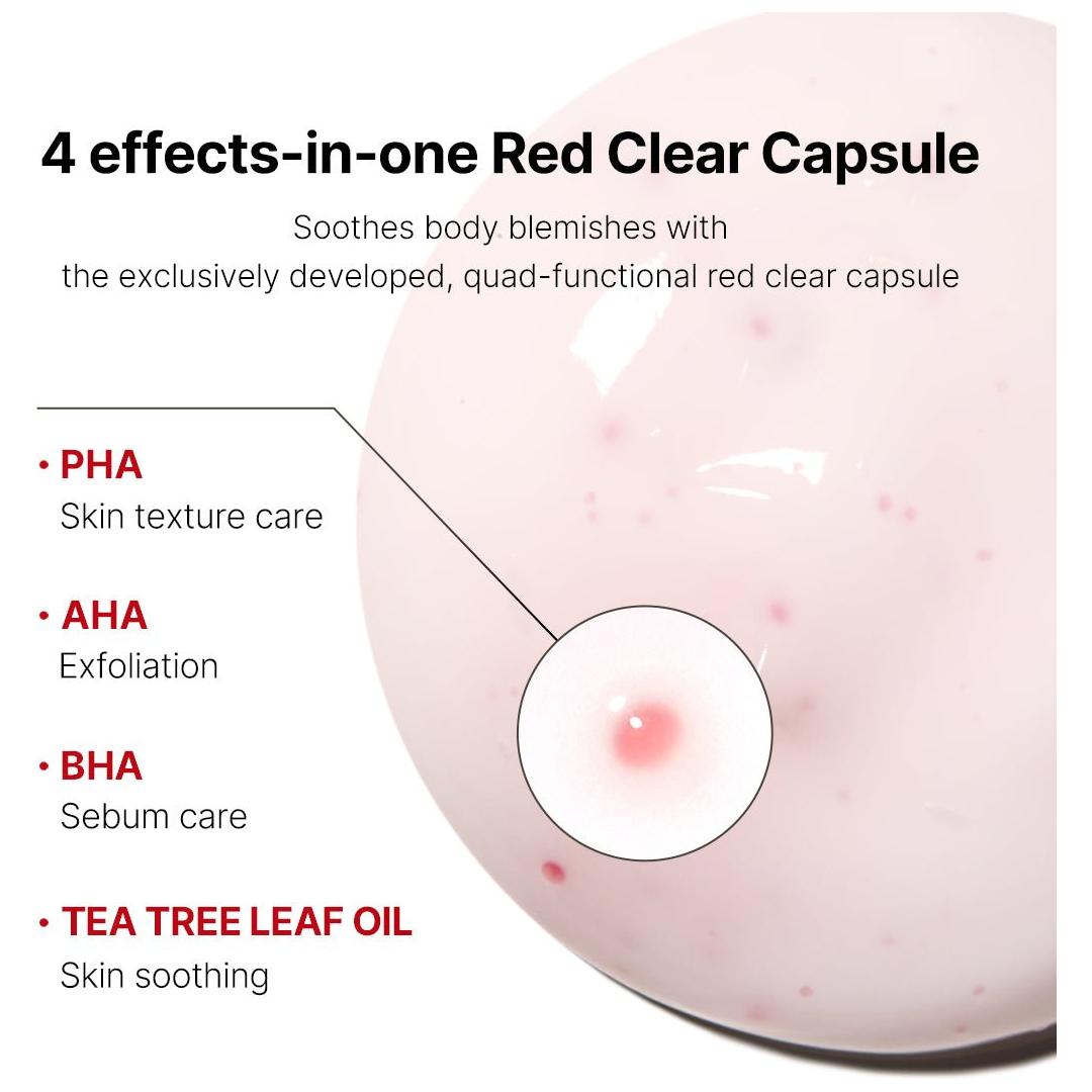 Red Clear Capsule Body Lotion - Glam Global UK