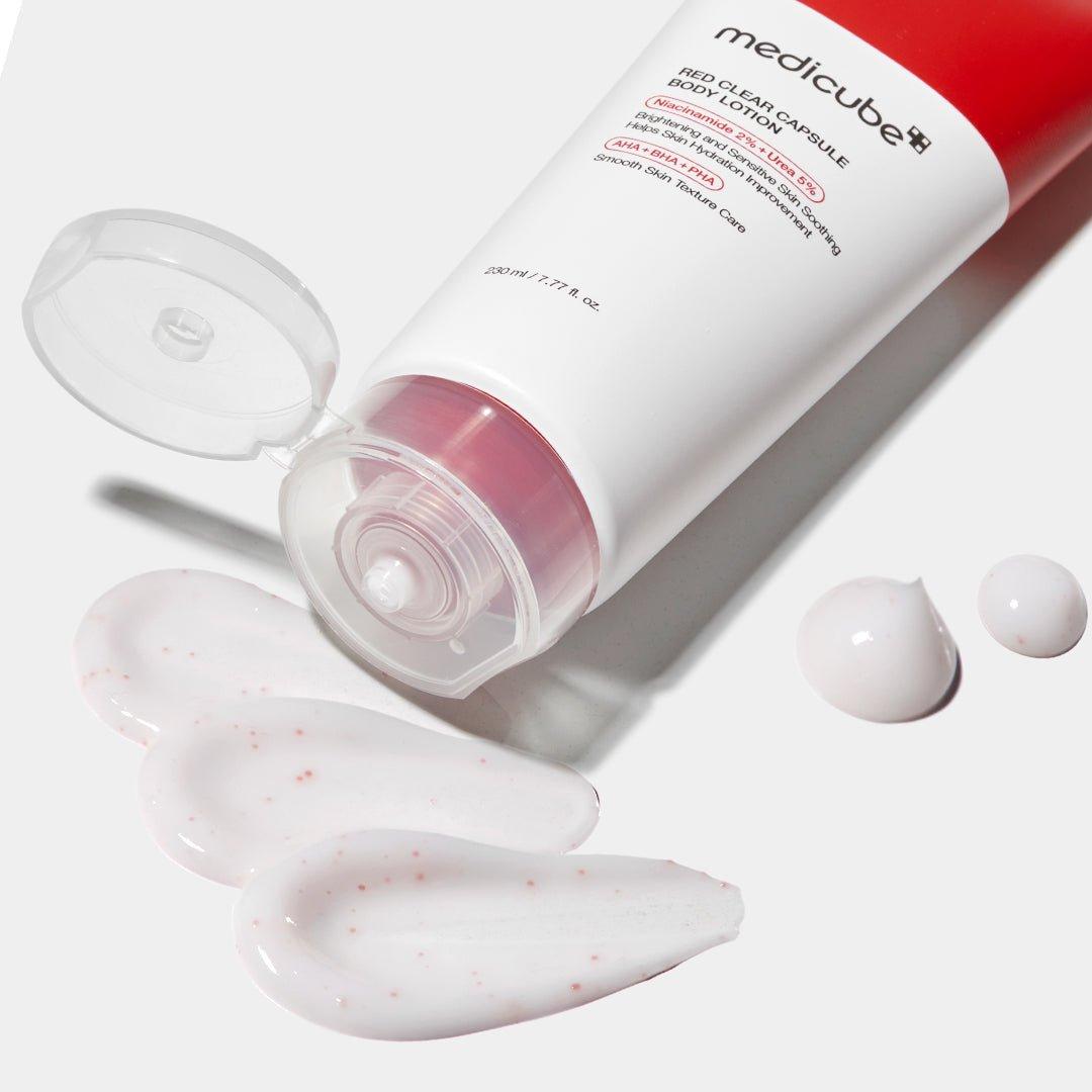 Red Clear Capsule Body Lotion - Glam Global UK