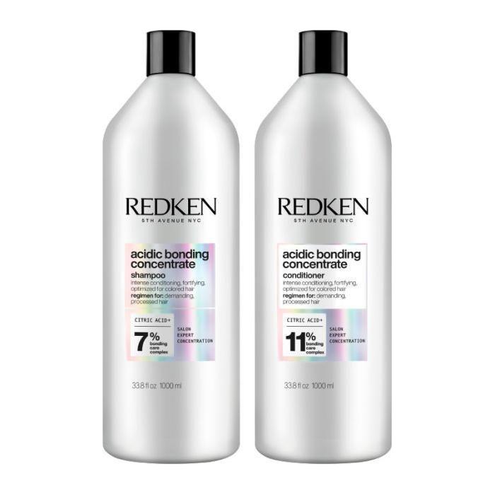 Redken Acidic Bonding Concentrate Shampoo & Conditioned 2 x1000ml - Glam Global UK