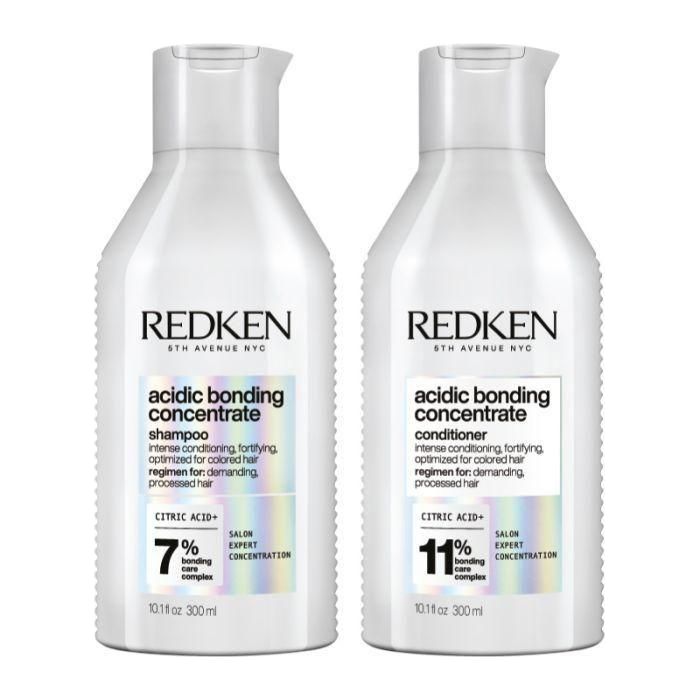 Redken Acidic Bonding Concentrate Shampoo & Conditioner 2 x 300ml - Glam Global UK