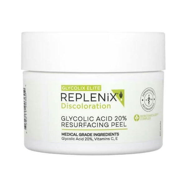 Replenix Discolouration 20% Glycolic Acid Resurfacing Peel Pad (60 Count) - Glam Global UK Replenix