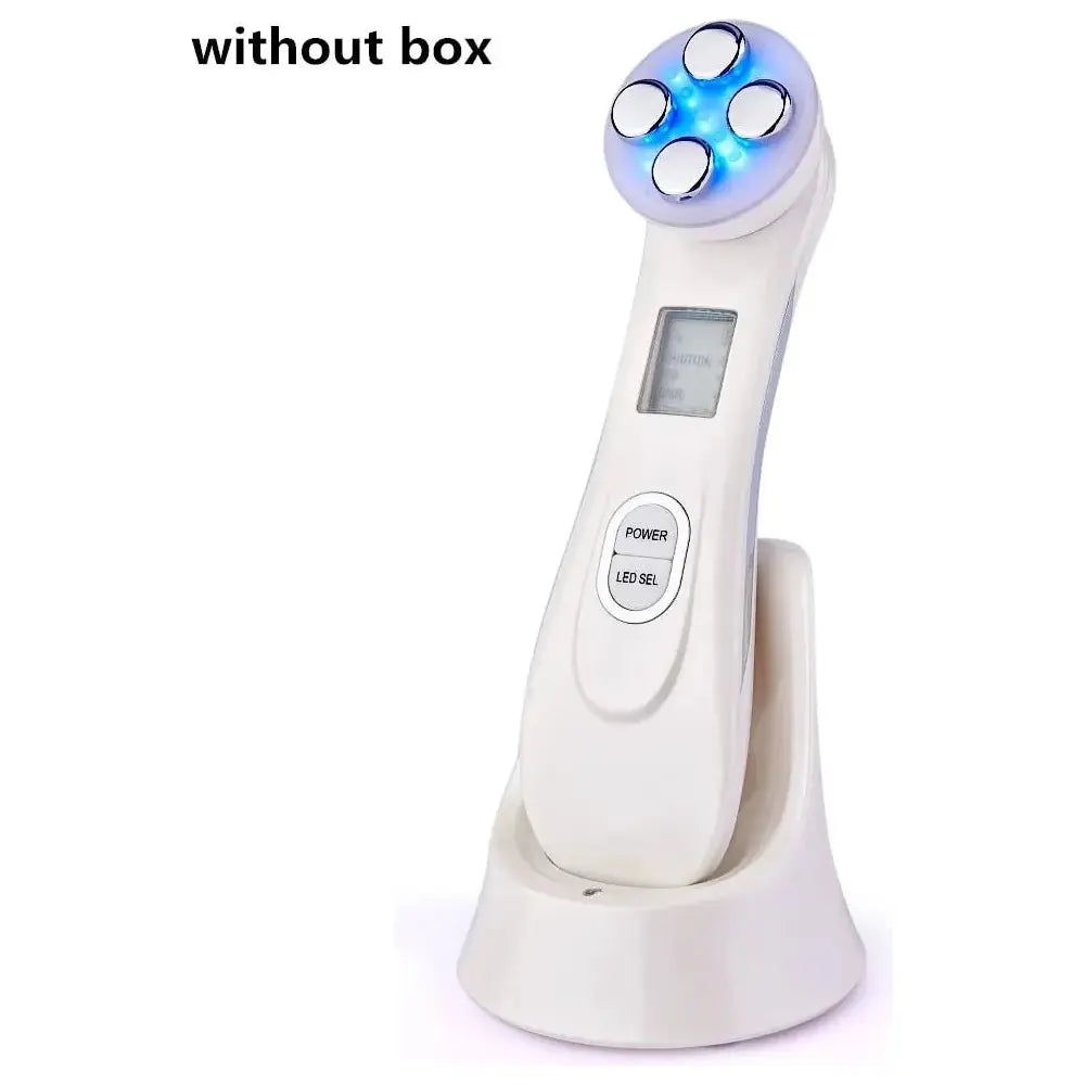 RF EMS LED Photon Facial Rejuvenation Device – Acne & Wrinkle Treatment - Glam Global UK