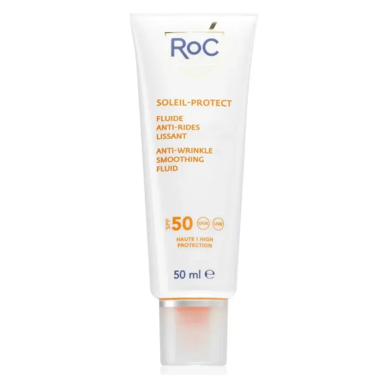 RoC Soleil Protexion+ Anti Wrinkle Smoothing Fluid - 50ml - Glam Global UK
