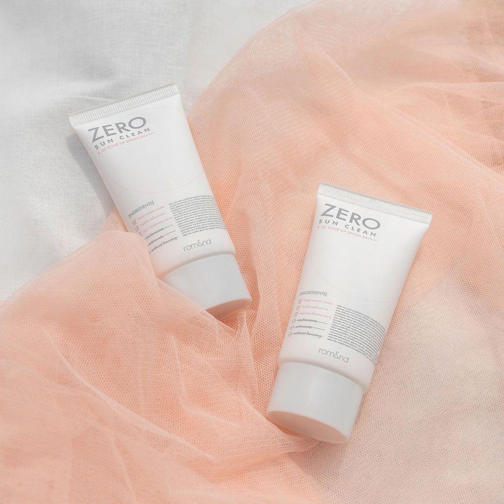 rom&nd ZERO SUN CLEAN 50ml, SPF 50+, PA++++ - Glam Global UK