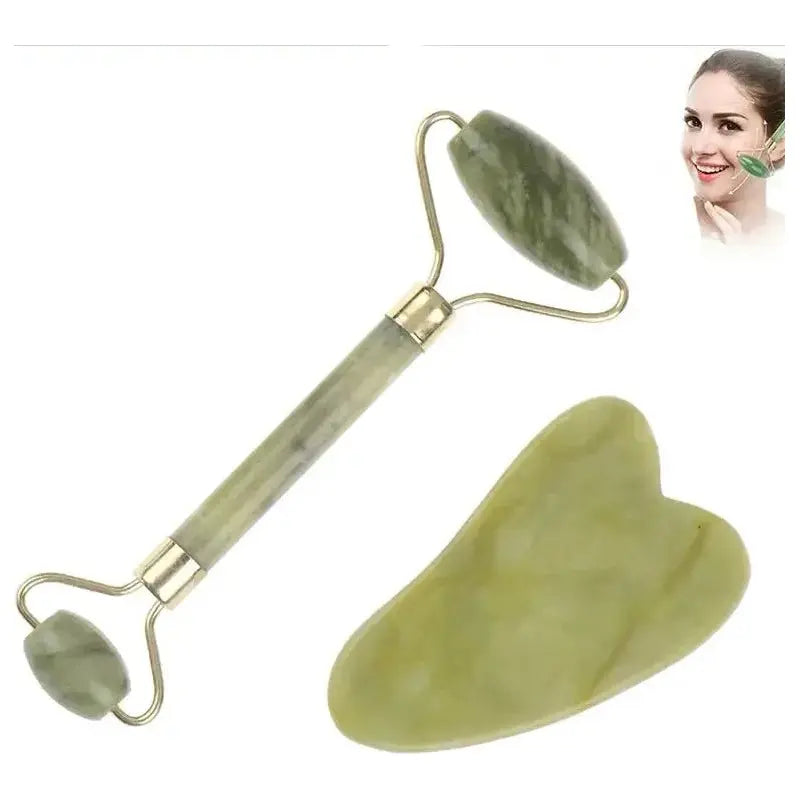 Rose Jade Roller and Gua Sha Board - Glam Global UK