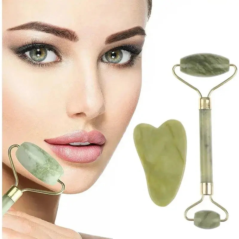 Rose Jade Roller and Gua Sha Board - Glam Global UK