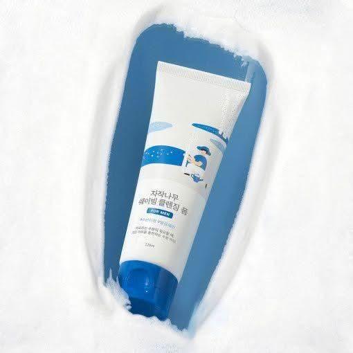 Round Lab For Men Birch Juice Shaving Cleansing Foam 120ml - Glam Global UKRound Lab