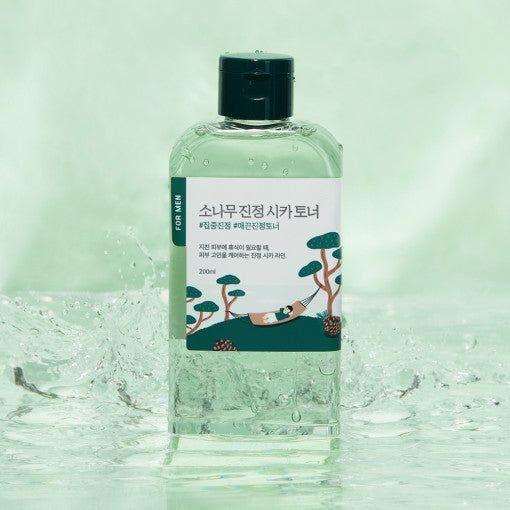 Round Lab For Men Pine Calming Cica Toner 200ml - Glam Global UKRound Lab