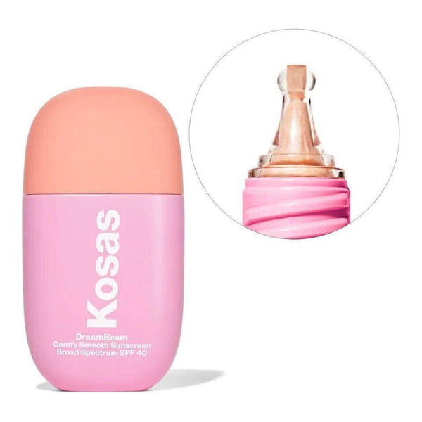 Kosas DreamBeam Silicone - Free Mineral Sunscreen SPF 40 with Ceramides and Peptides - 40ml - Glam Global UKKosas