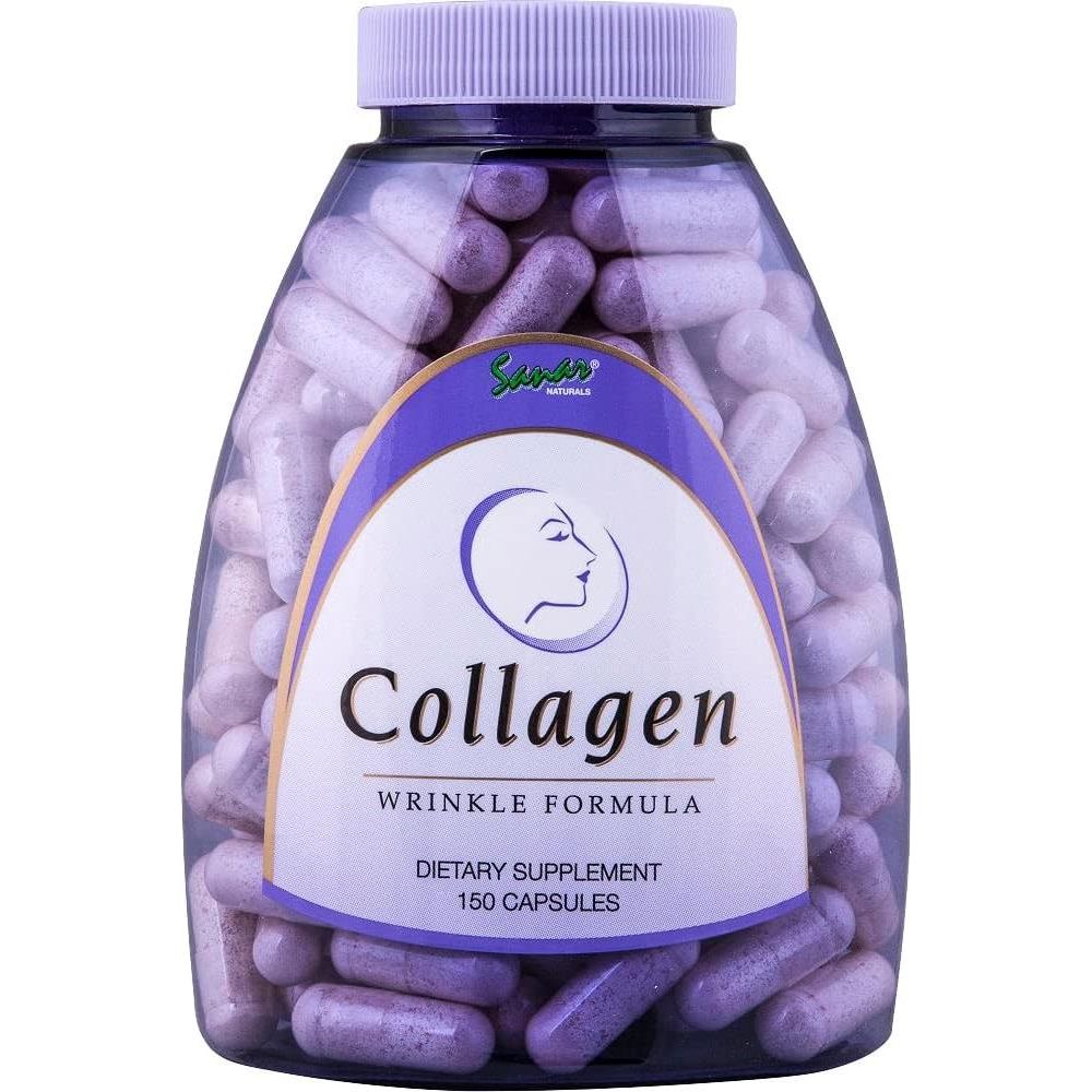 Sanar Naturals Wrinkle Formula Collagen 150 Capsules - Glam Global UK