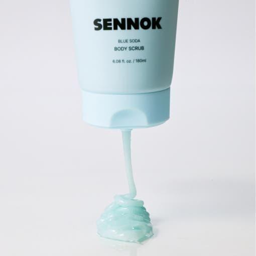 SENNOK Blue Soda Body Scrub - 180ml | Exfoliating & Hydrating Care - Glam Global UKSENNOK