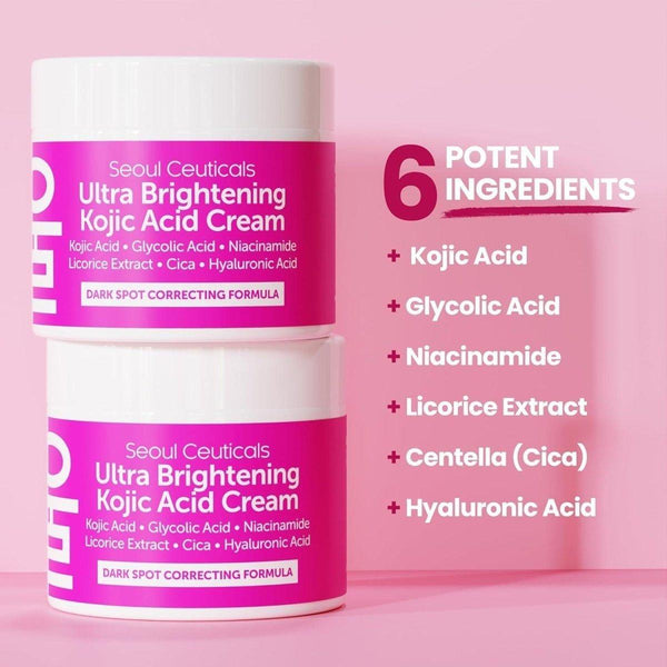 SeoulCeuticals Ultra Brightening Korean Kojic Acid Cream - 60ml (Large) - Glam Global UKSeoulCeuticals