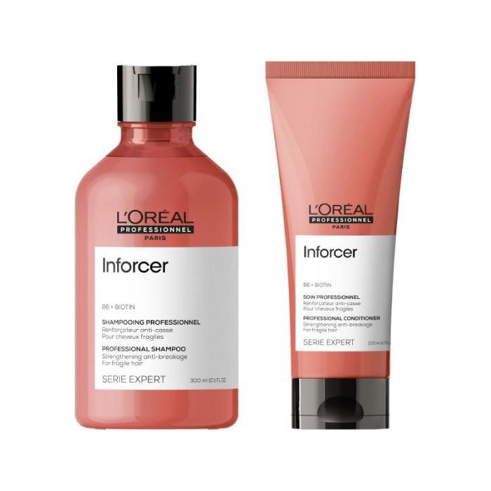 Serie Expert Inforcer Shampoo 300ml & Conditioner 200ml by L’Oréal Professionnel - Glam Global UK