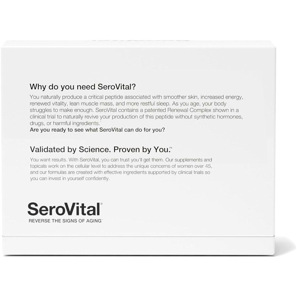 Serovital Renewal Complex Supplements - 120 Capsules - Glam Global UK