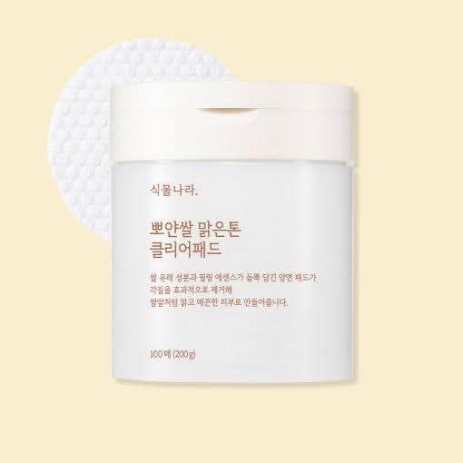 Shingmulnara Rice Water Fair Tone Clear Pad - 100 Pads (200g) | Brightening & Texture Refinement - Glam Global UKShingmulnara