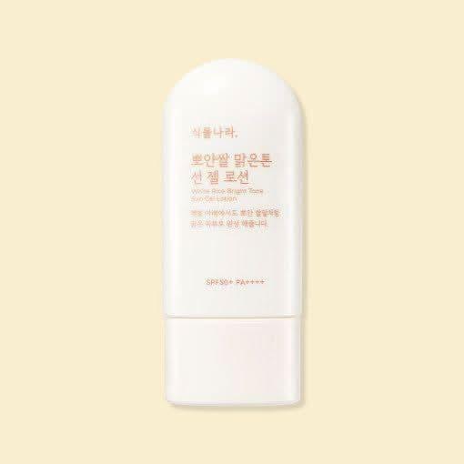 Shingmulnara White Rice Bright Tone Sun Gel Lotion 60ml SPF50+ PA++++ - Glam Global UKShingmulnara
