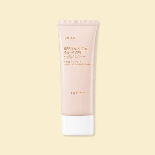 Shingmulnara White Rice Bright Tone Up Moisture Sun Cream 100ml SPF50+ PA++++ - Glam Global UK