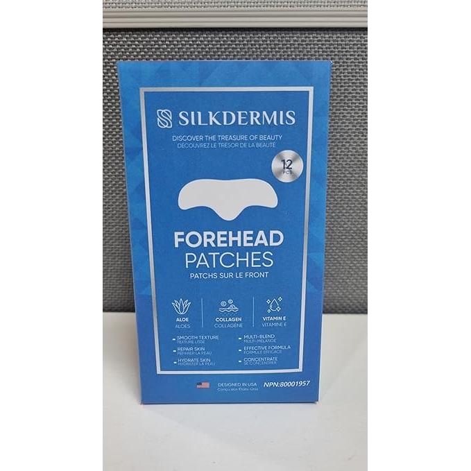 SILKDERMIS Forehead Wrinkle Patches - 12 pcs (Pack of 1) - Glam Global UK