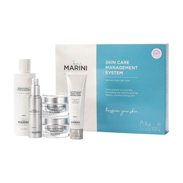 Jan Marini Skin Care Management System for Dry/Very Dry Skin with Antioxidant Daily Face Protectant SPF 33 | Award - Winning 5 - Step Skincare - Glam Global UKJan Marini