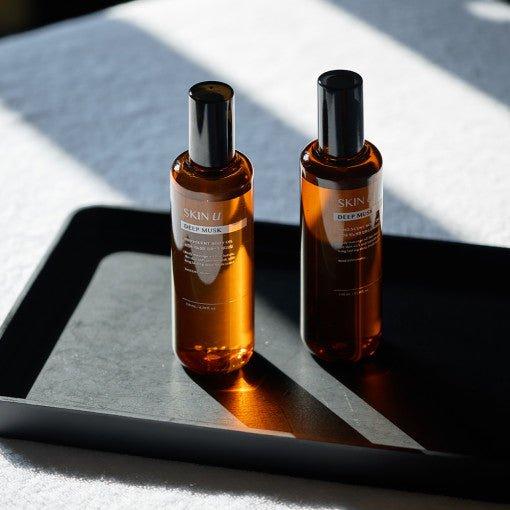 SKIN U INNO:SCENT Deep Musk Body Oil - 130ml | Luxurious Hydrating & Scented Body Massage Oil - Glam Global UKSKIN U