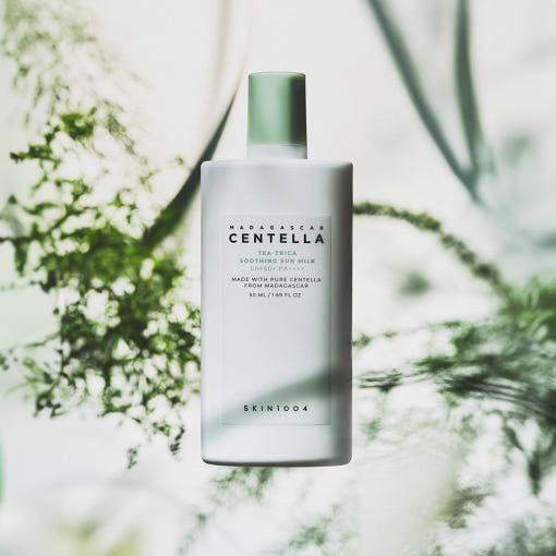 SKIN1004 Madagascar Centella Tea - Trica Soothing Sun Milk SPF 50+ PA++++ (50ml) - Glam Global UKSKIN1004