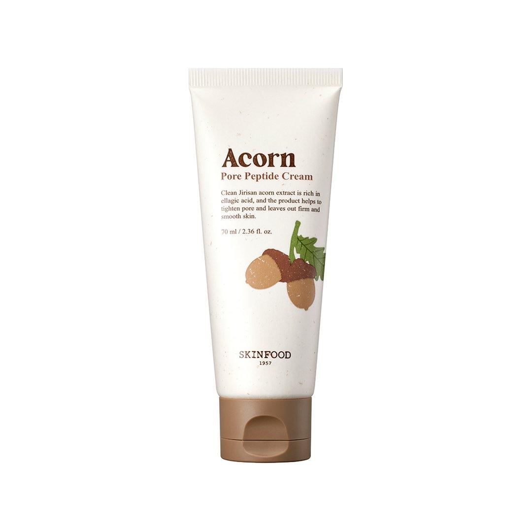 SKINFOOD Acorn Pore Peptide Cream - 70ml | Pore Tightening & Skin Elasticity Care - Glam Global UKSKINFOOD