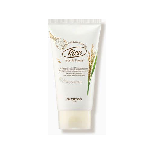 SKINFOOD Rice Daily Brightening Scrub Foam 150ml - Glam Global UKSKINFOOD