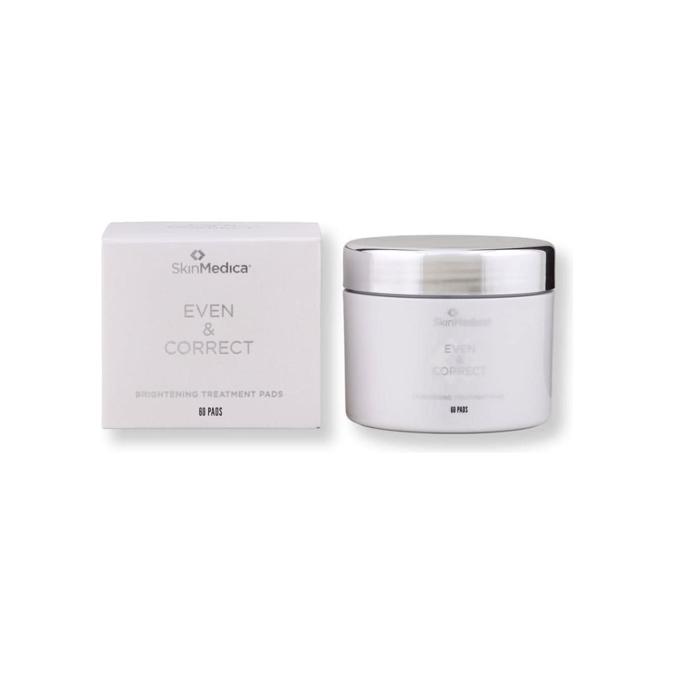 SkinMedica Even & Correct Brightening Treatment Pads 60 Count | Radiance-Boosting Exfoliating Pads